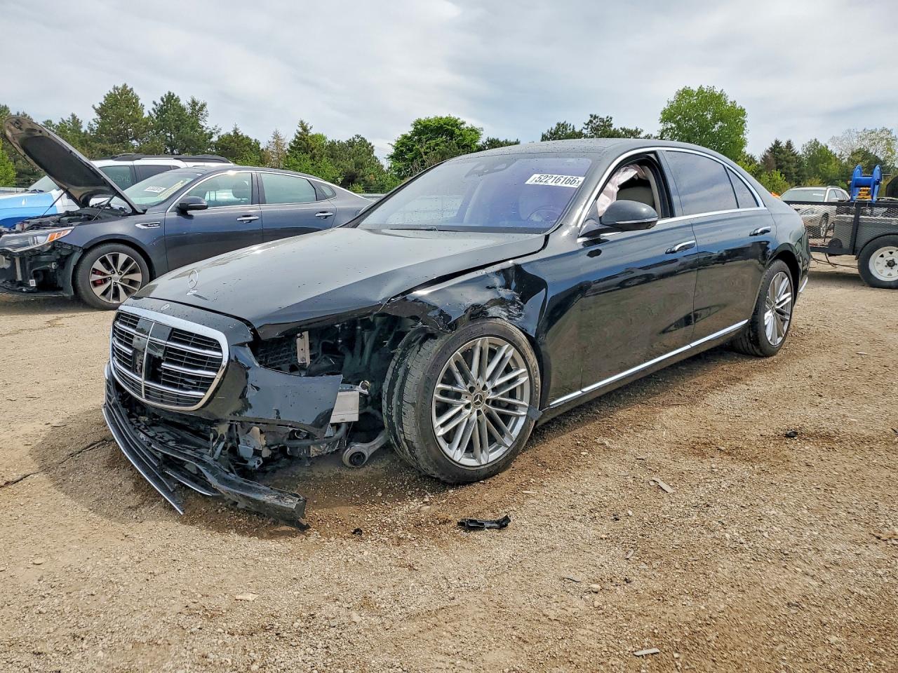 2022 Mercedes-Benz S 580, VIN W1K6G7GB7NA128913 — Front end