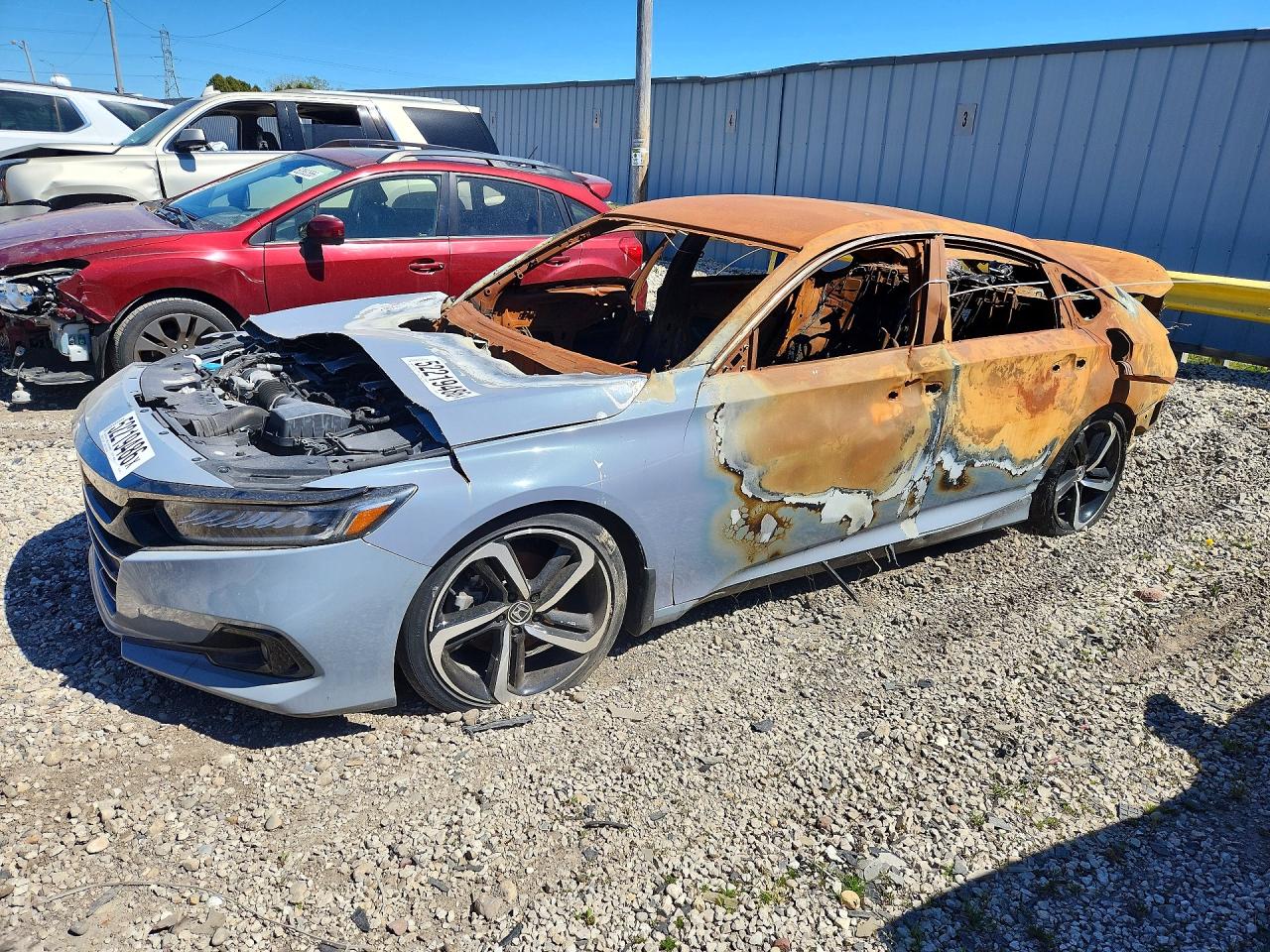 2022 Honda Accord Sport, VIN 1HGCV1F38NA030758 — Пожар в салоне