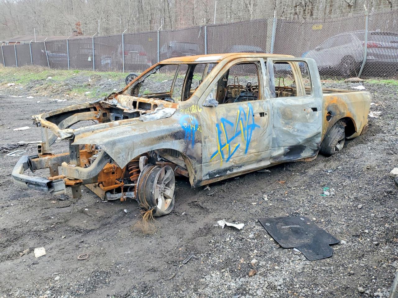 2017 Ram 1500 Express, VIN 1C6RR7FG7HS698205 — Burn