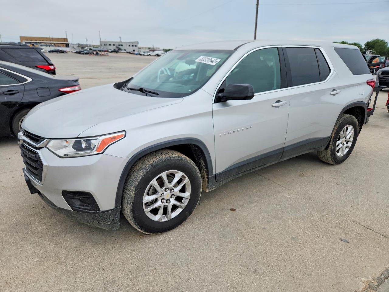 2019 Chevrolet Traverse LS, VIN 1GNERFKW8KJ111089 — Rear end
