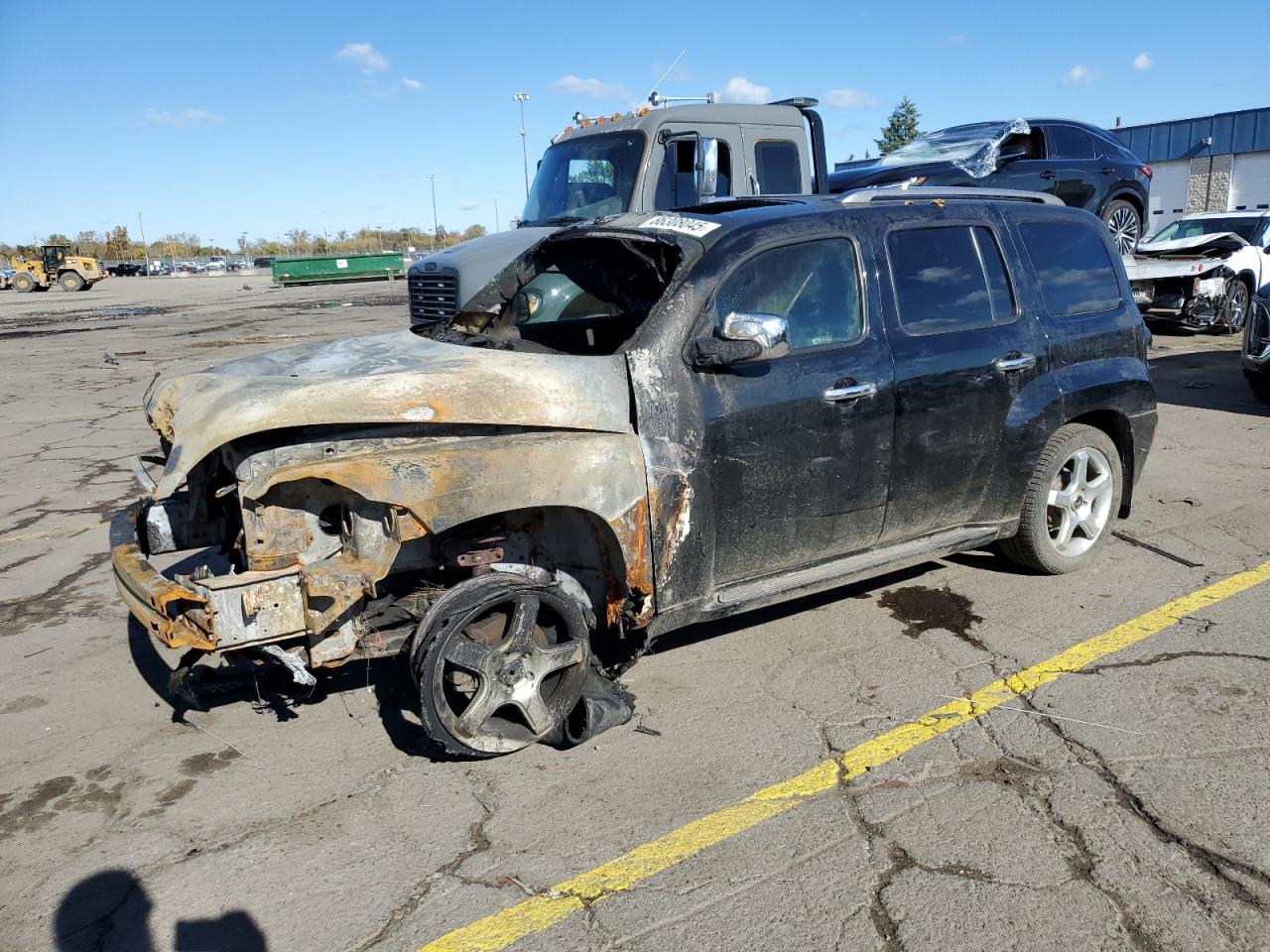 2007 Chevrolet HHR LT, VIN 3GNDA33P47S514954 — Пожар