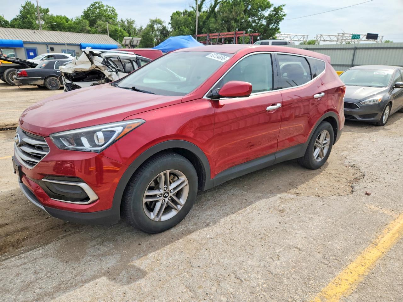 2017 Hyundai Santa Fe 2.4L, VIN 5XYZTDLB2HG440293 — Hail