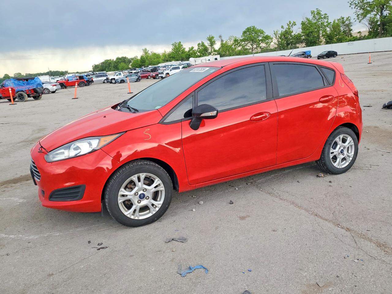 2015 Ford Fiesta SE, VIN 3FADP4EJ9FM186929 — Rear end