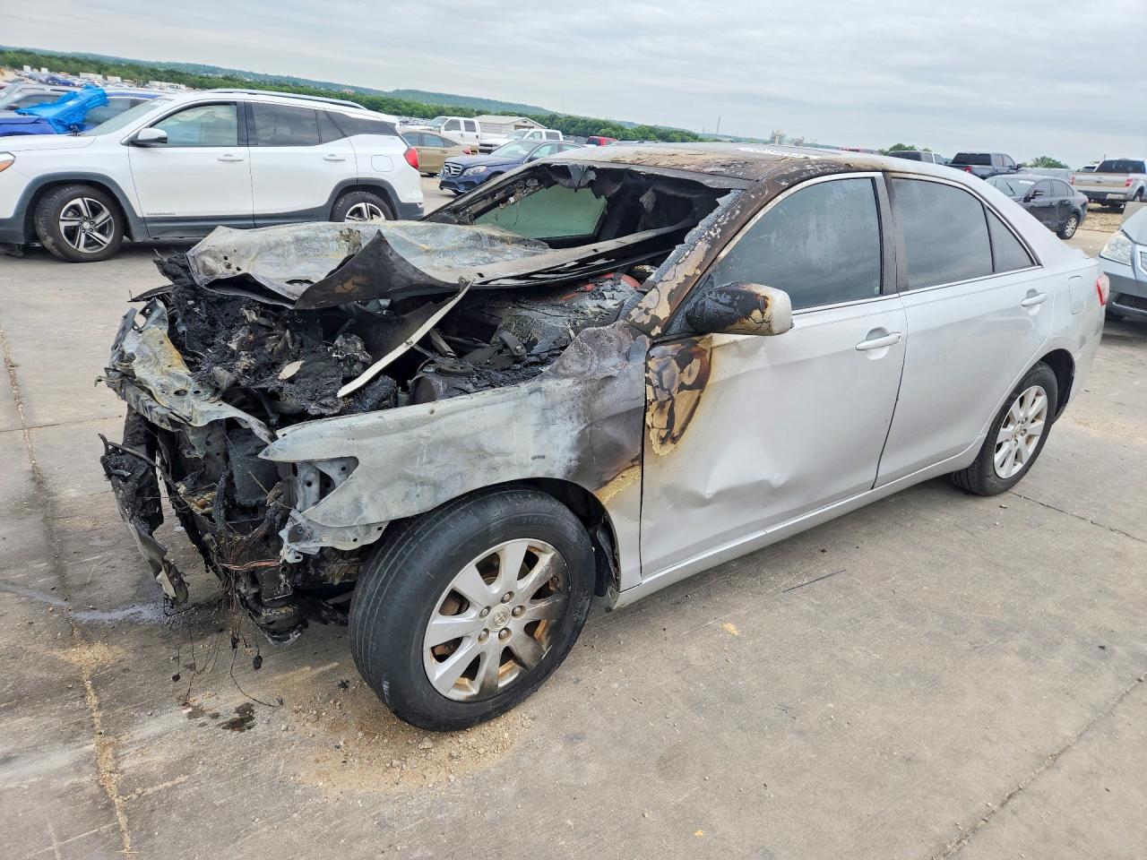 2009 Toyota Camry XLE, VIN 4T1BE46K49U823493 — Burn