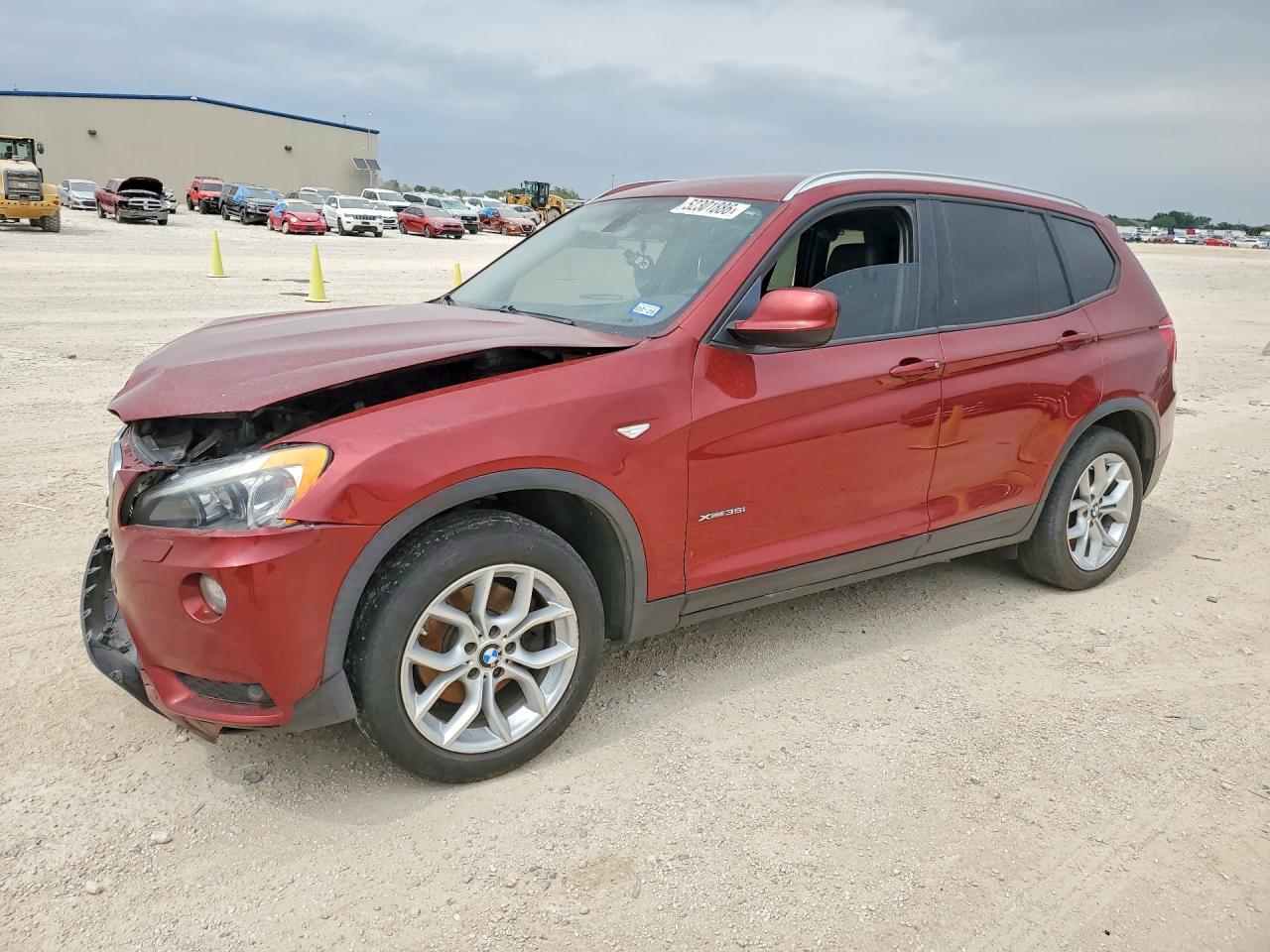 2012 BMW X3 35i, VIN 5UXWX7C54CL975995 — Перед