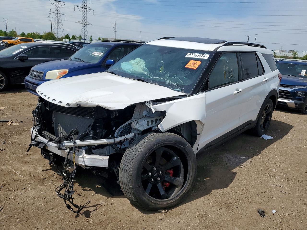 2020 Ford Explorer ST, VIN 1FM5K8GC1LGA50296 — Biohazard / chemical