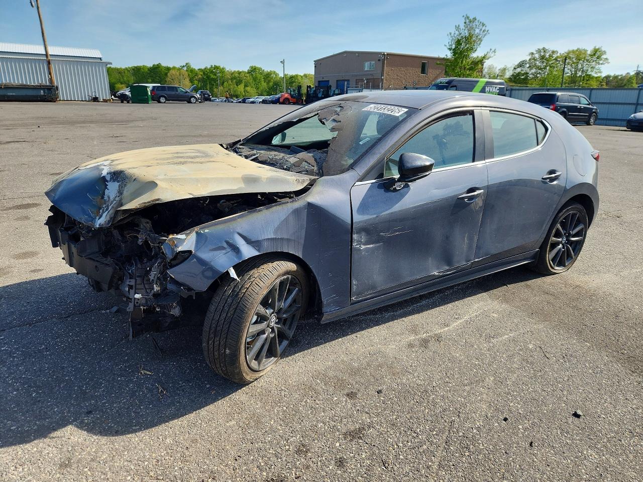 2026 Mazda 3 S Carbon Edition, VIN JM1BPBLL1T1867704 — Engine fire