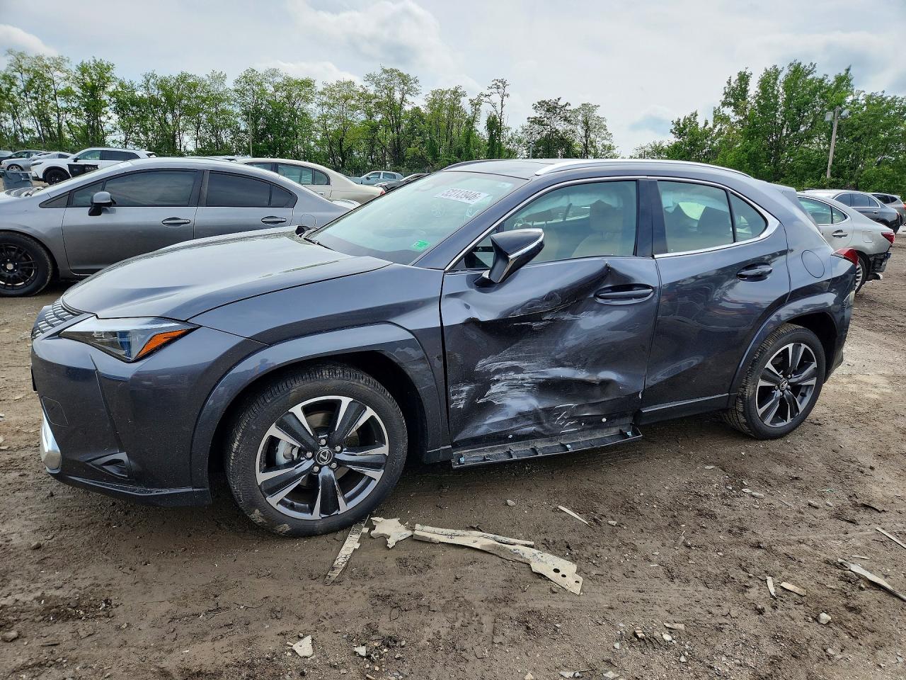 2025 Lexus UX 300h Premium, VIN JTHUCJDH9S2001118 — Бок