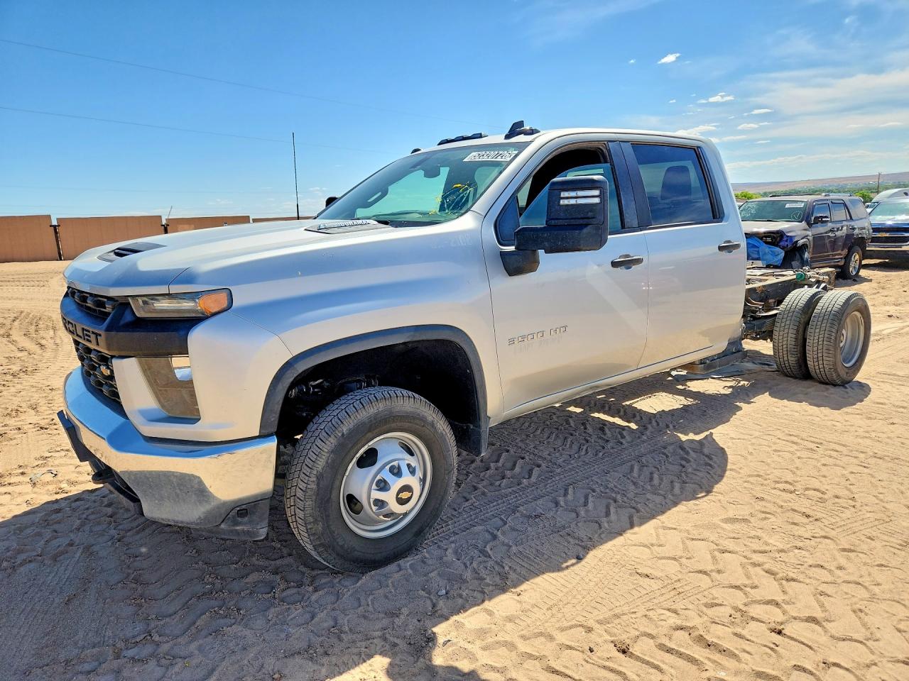 2021 Chevrolet Silverado 3500HD Work Truck, VIN 1GB4WREY2MF302304 — Stripped