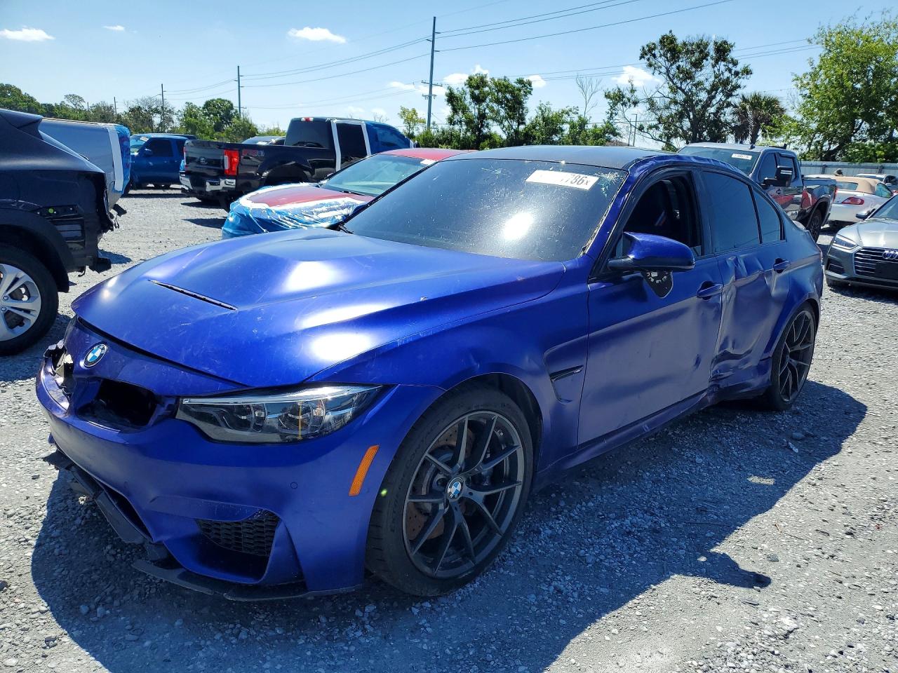 2018 BMW M3, VIN WBS8M9C56J5K99607 — Перед