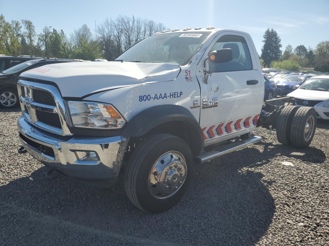 2018 Ram 5500 Tradesman, VIN 3C7WRMAL7JG285036 — Front end