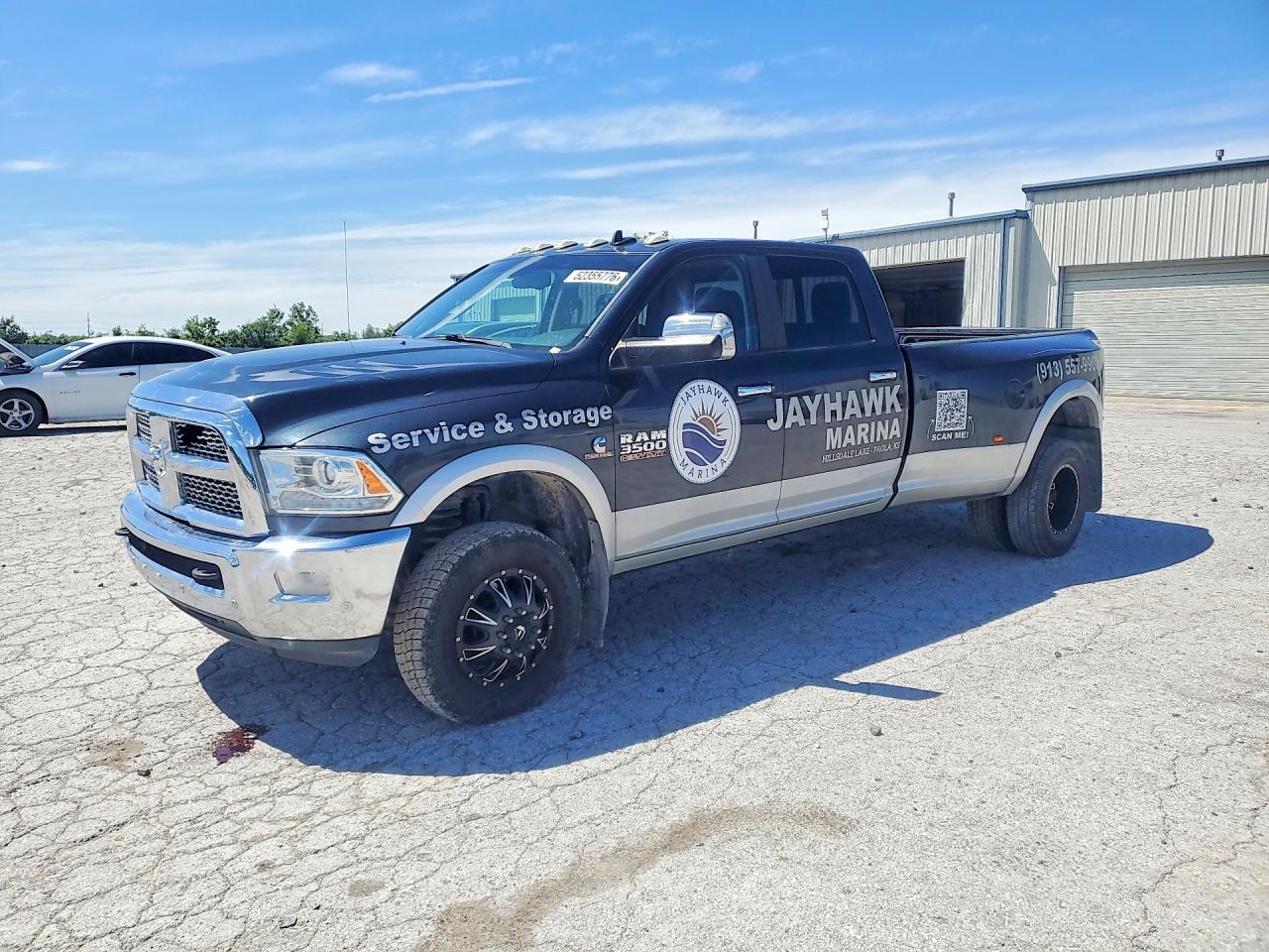 2016 Ram 3500 Laramie, VIN 3C63RRJLXGG365914 — Water / flood