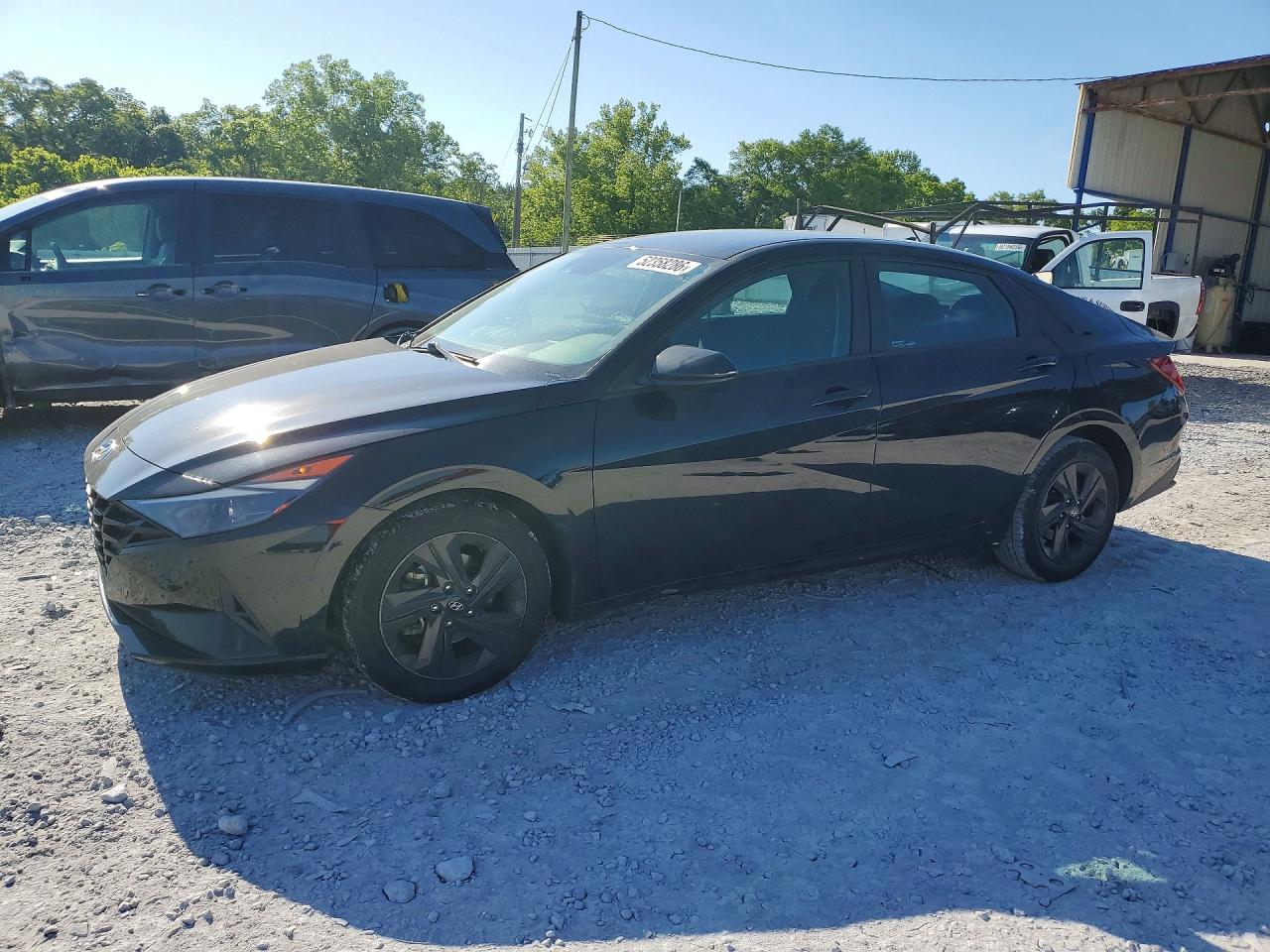 2021 Hyundai Elantra SEL, VIN KMHLS4AG0MU189141 — Rear end