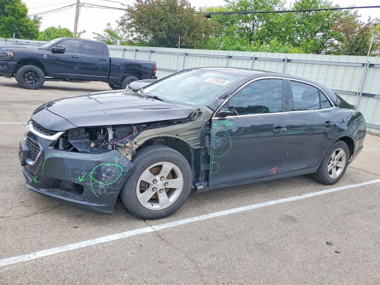2015 Chevrolet Malibu LS, VIN 1G11B5SL5FF102542 — Front end