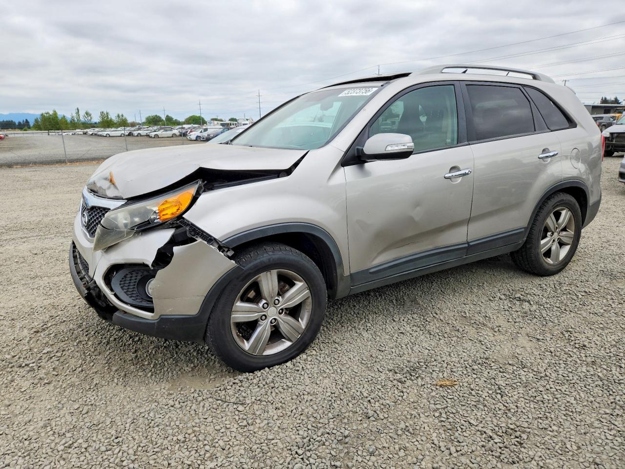 2013 Kia Sorento EX, VIN 5XYKU4A20DG395950 — Front end