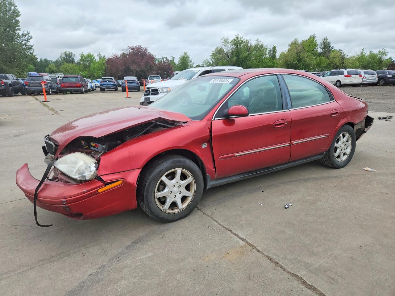 2000 Mercury Sable LS, VIN 1MEFM53S4YG634373 — Rear end
