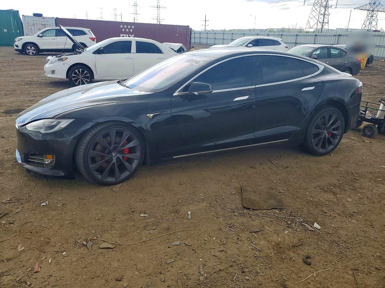 2019 Tesla Model S 100D, VIN 5YJSA1E46KF309001 — Front end