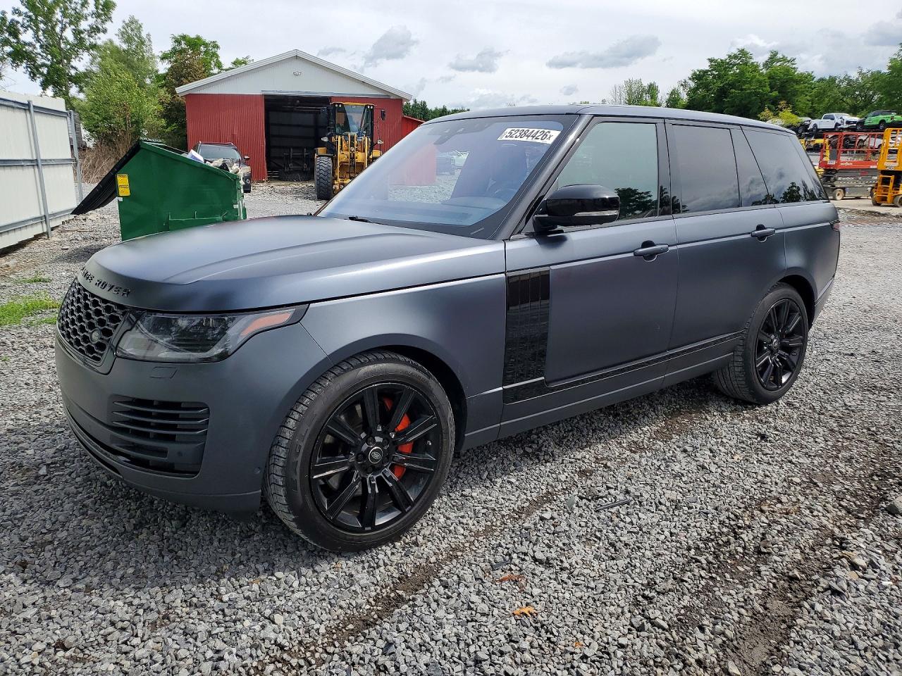 2019 Land Rover Range Rover HSE, VIN SALGS2SV6KA533604 — Фото с аукциона 1 of 4