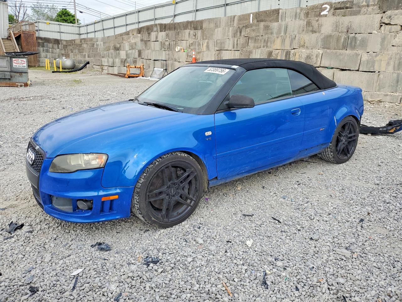 2008 Audi RS 4, VIN WUAYU48H18K800088 — Rear end