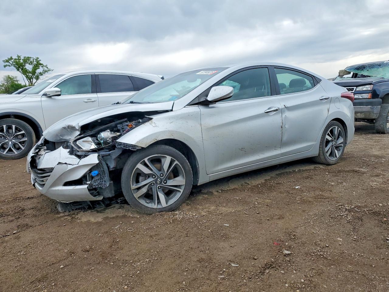 2014 Hyundai Elantra SE, VIN KMHDH4AE6EU088429 — Front end