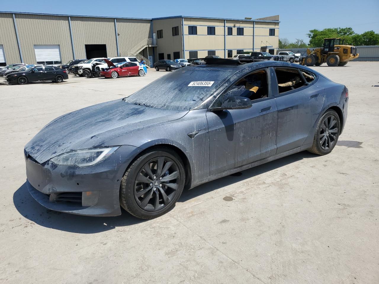 2017 Tesla Model S 100D, VIN 5YJSA1E21HF207452 — Interior fire
