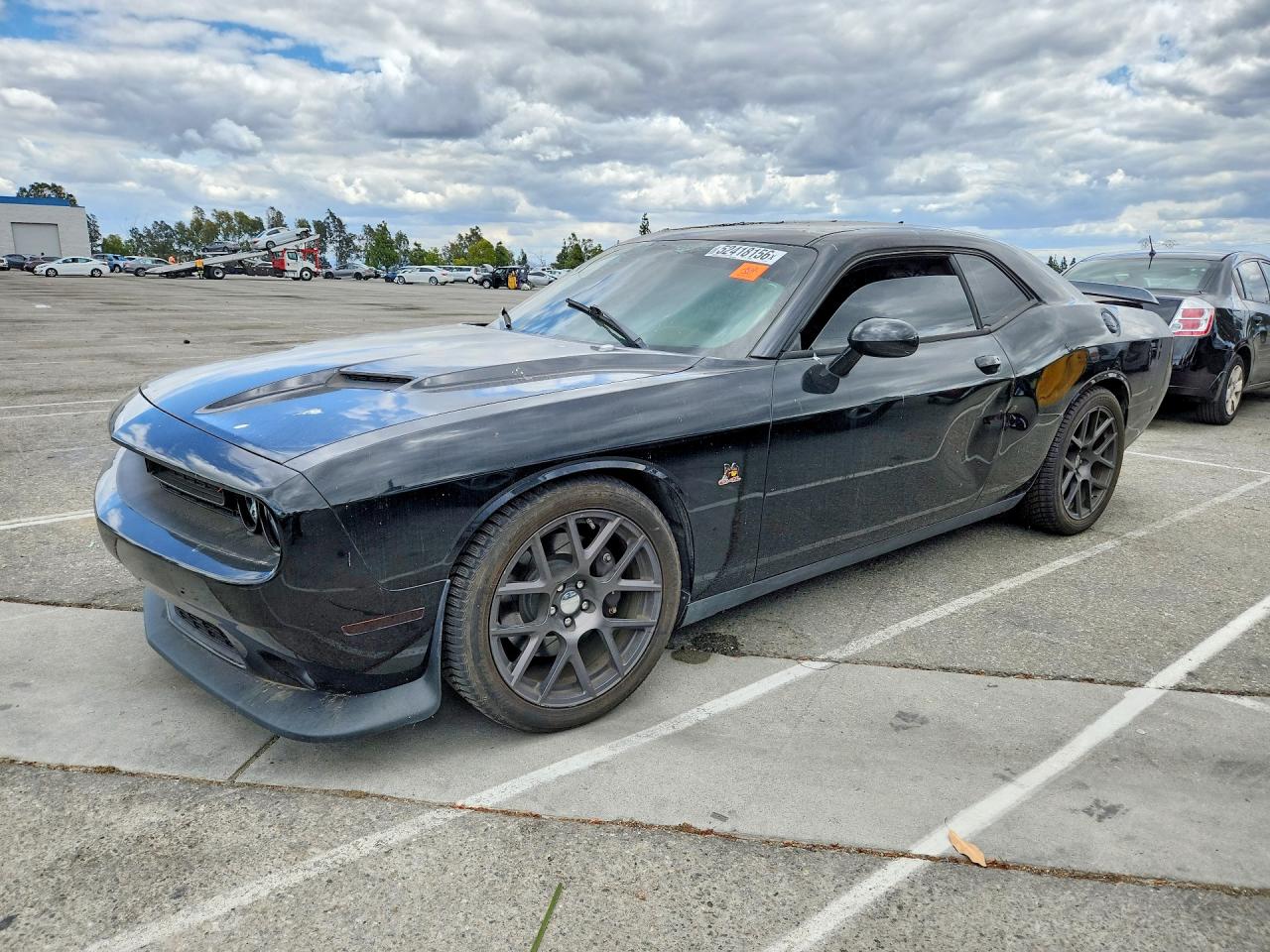 2016 Dodge Challenger 392 Hemi Scat Pack Shaker, VIN 2C3CDZFJ2GH255507 — Interior fire