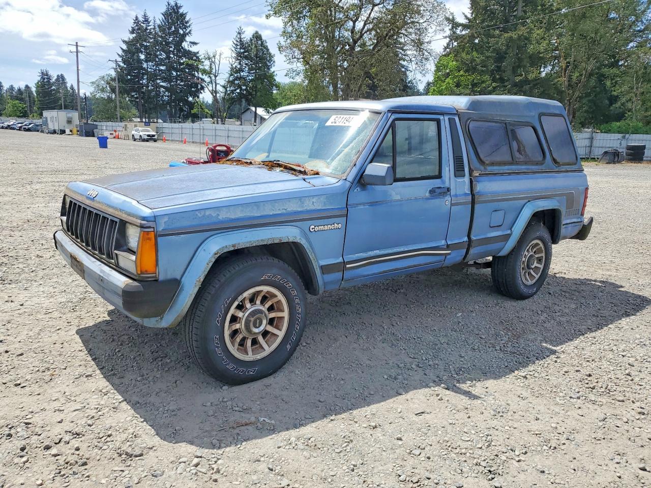 1989 Jeep Comanche, VIN 1J7FT36L2KL451157 — Зад