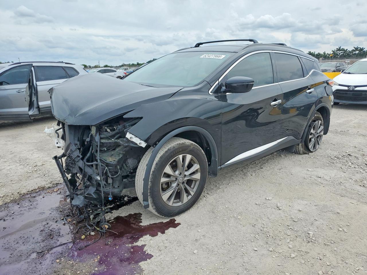 2018 Nissan Murano SV, VIN 5N1AZ2MH2JN129122 — Front end