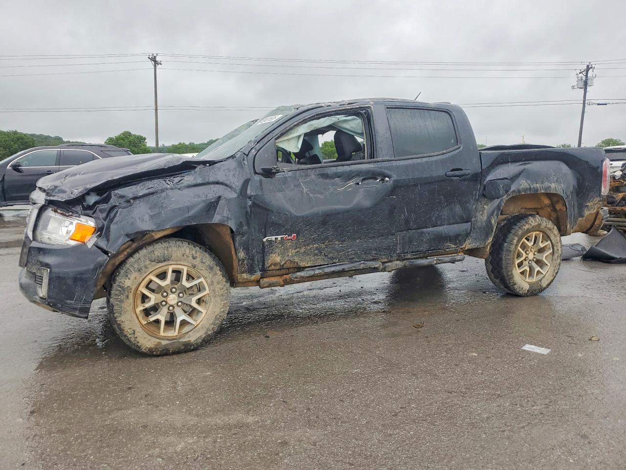 2022 GMC Canyon 4WD AT4, VIN 1GTG6FEN7N1188294 — Rollover