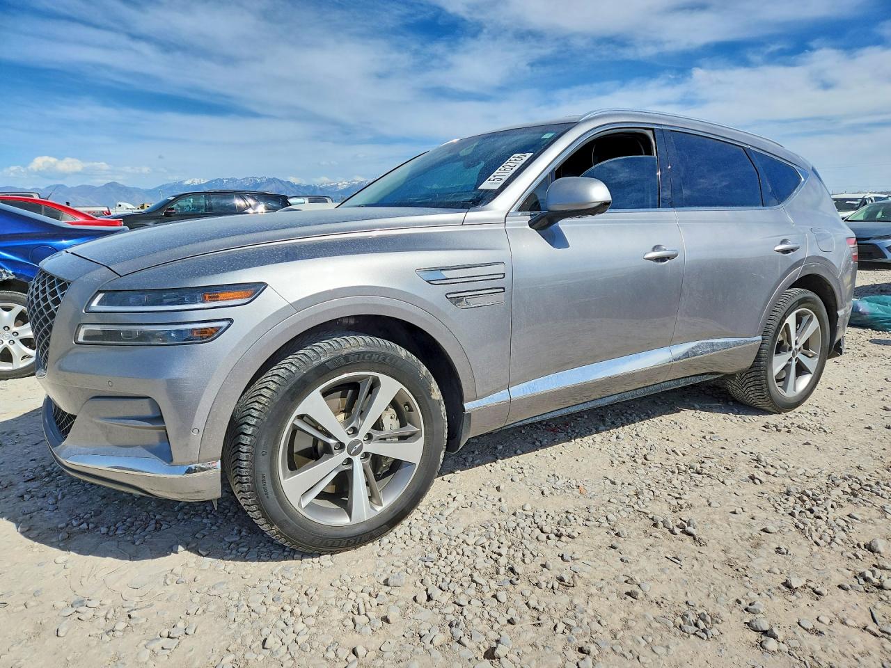 2021 Genesis GV80 Advanced Plus, VIN KMUHCESC7MU068810 — Rear end