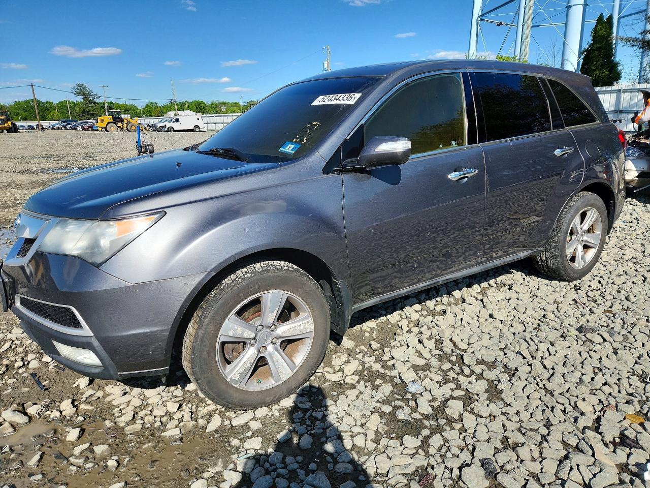 2012 Acura MDX Technology, VIN 2HNYD2H35CH535742 — Interior fire