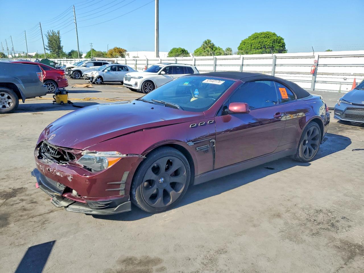 2007 BMW 6 Series 650i, VIN WBAEK13577CN83010 — Front end