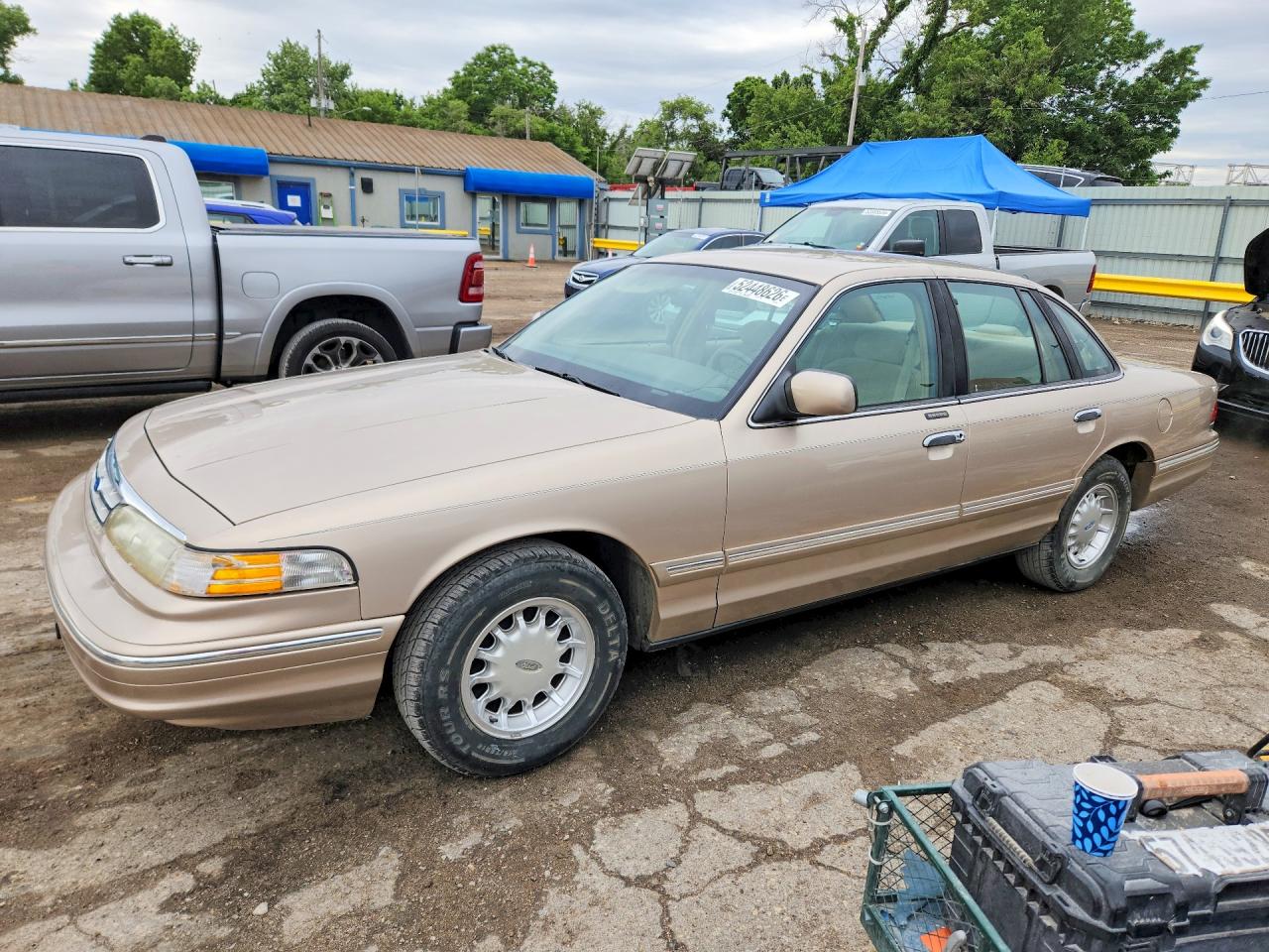 1997 Ford Crown Victoria LX, VIN 2FALP74W0VX218356 — Hail