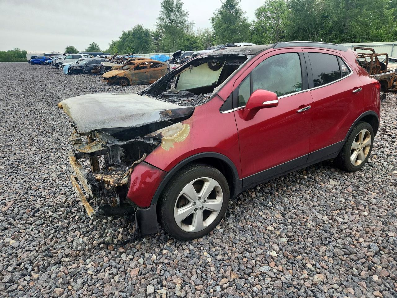 2016 Buick Encore, VIN KL4CJESB9GB703546 — Engine fire