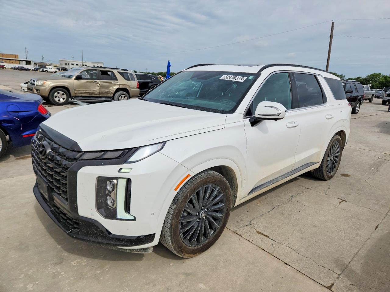 2024 Hyundai Palisade Calligraphy, VIN KM8R7DGE6RU690351 — Hail