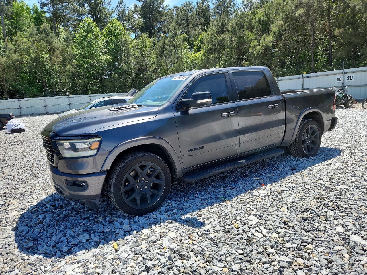2022 Ram 1500 Laramie, VIN 1C6SRFJT2NN387520 — Rear end