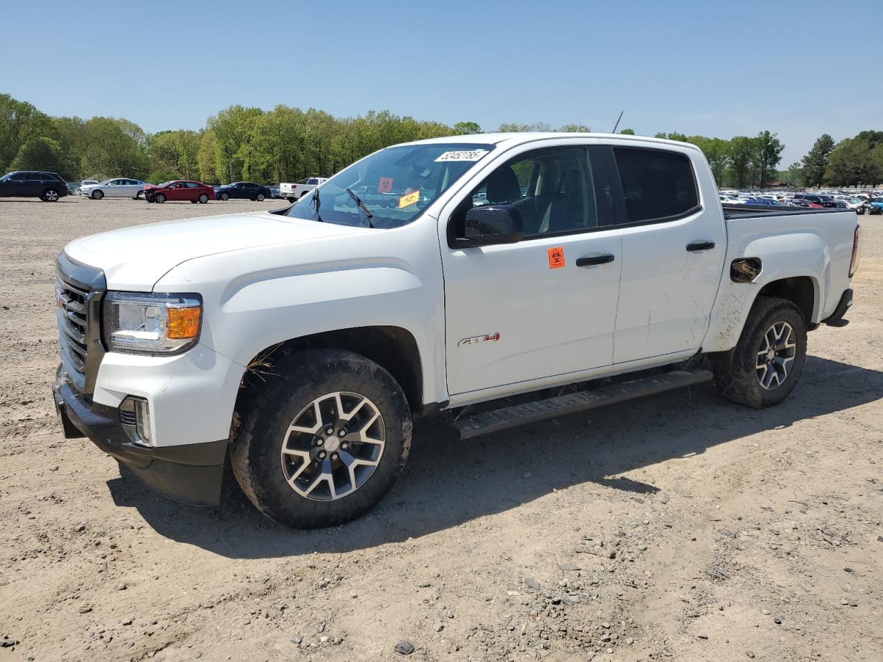 2021 GMC Canyon 4WD AT4, VIN 1GTG6FEN5M1118081 — Water / flood