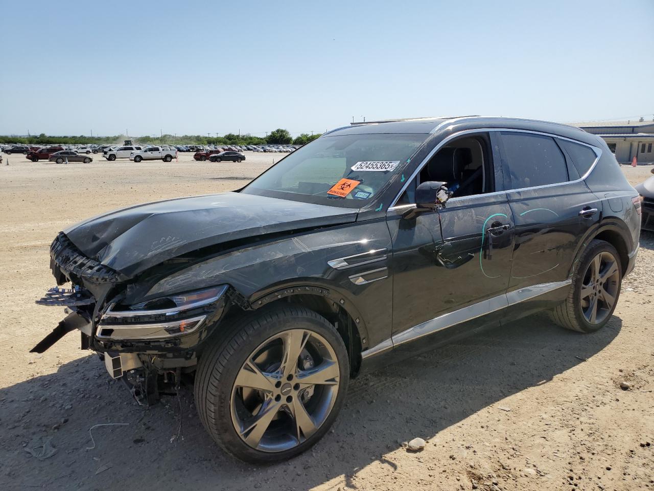 2023 Genesis GV80, VIN KMUHCESCXPU127305 — Front end