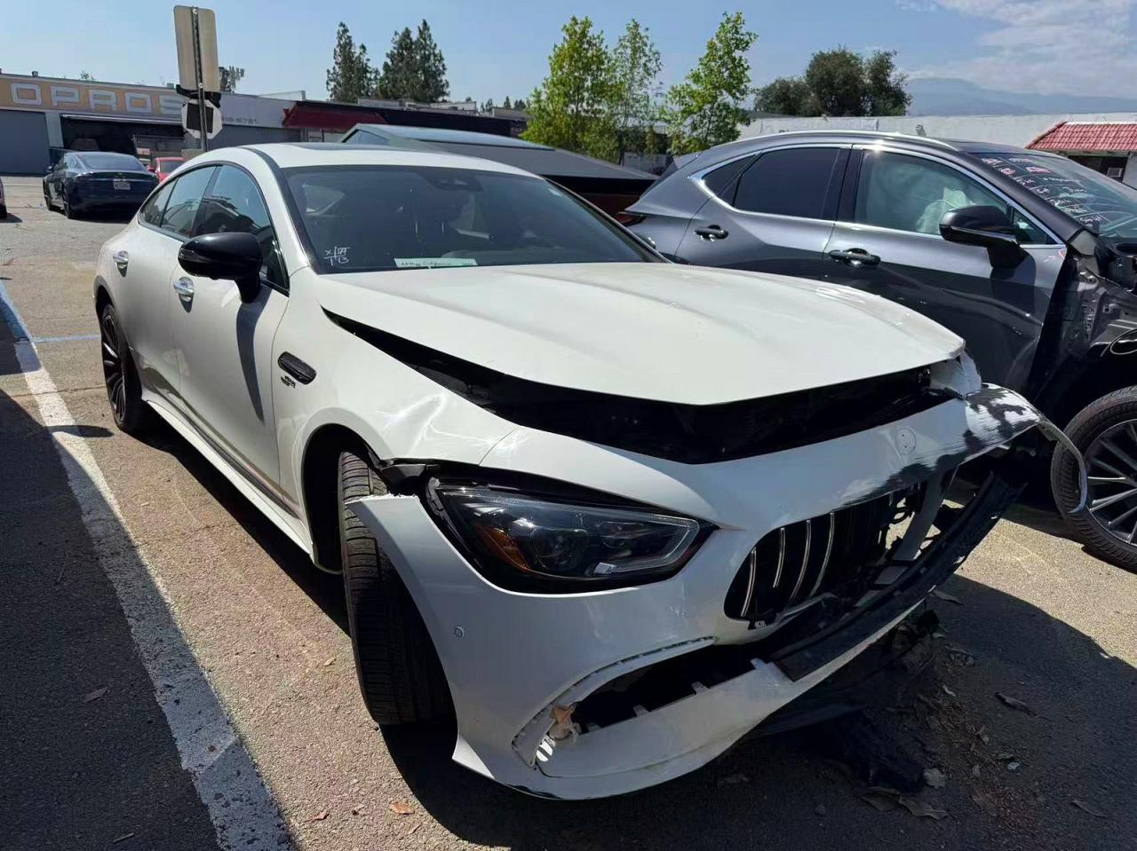 2021 Mercedes-Benz AMG GT 43, VIN W1K7X5KB3MA036275 — Frame damage