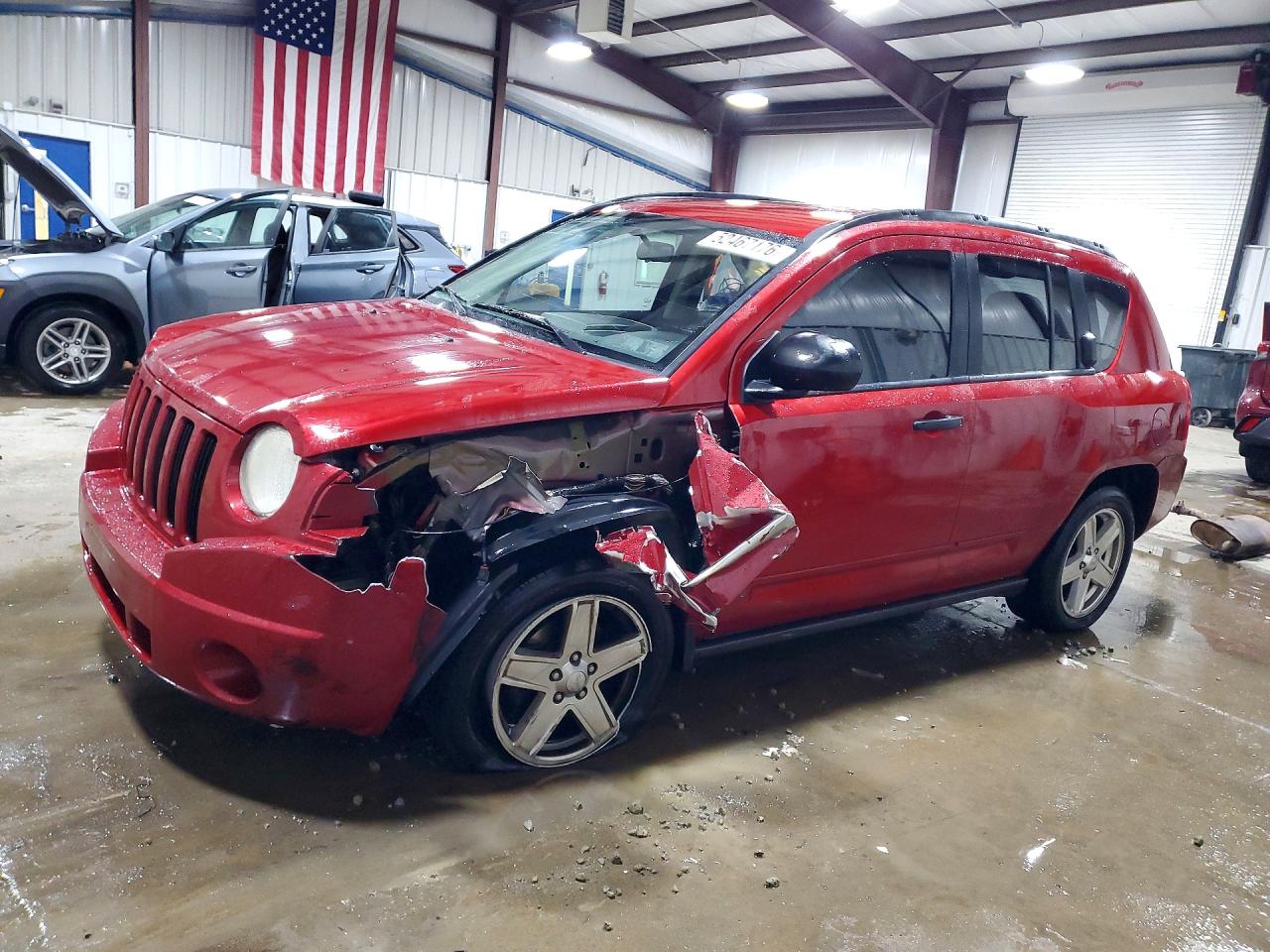 2008 Jeep Compass Sport, VIN 1J8FF47W28D677753 — Перед