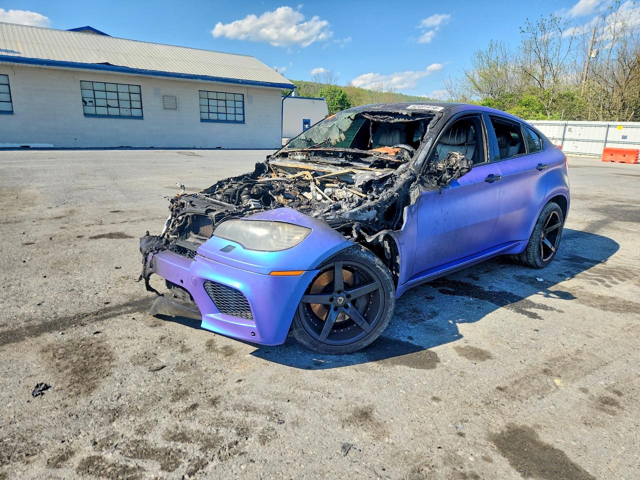 2010 BMW X6 M, VIN 5YMGZ0C51ALK13221 — Burn