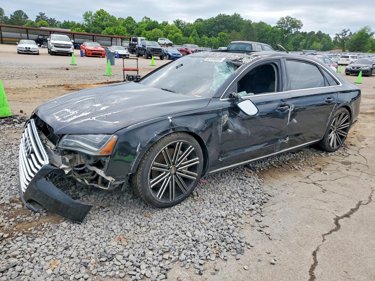 2012 Audi A8, VIN WAURVAFD0CN012839 — Front end