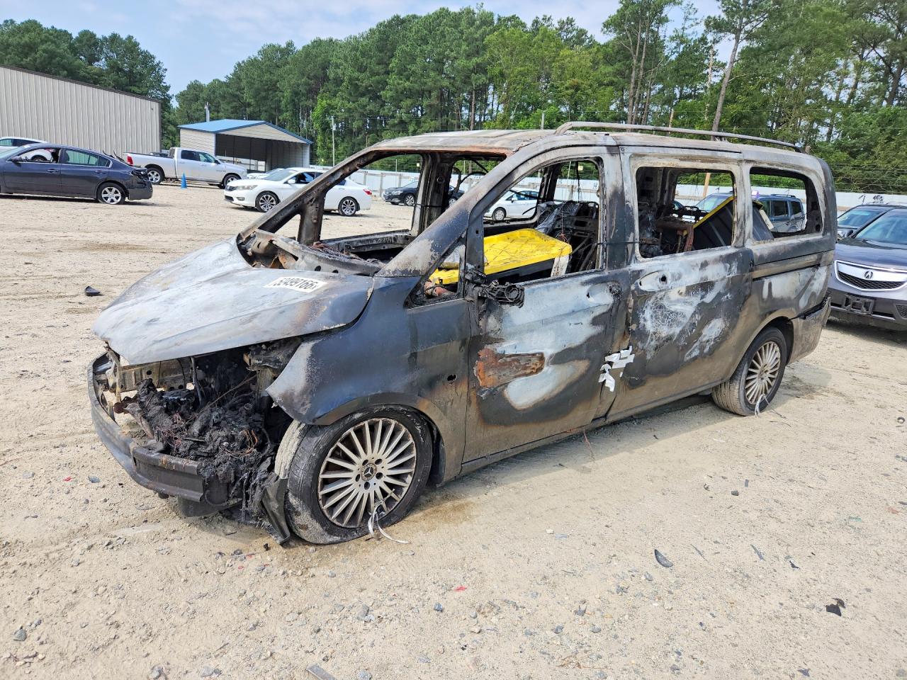 2019 Mercedes-Benz Metris Passenger, VIN WD4PG2EE3K3512661 — Engine fire