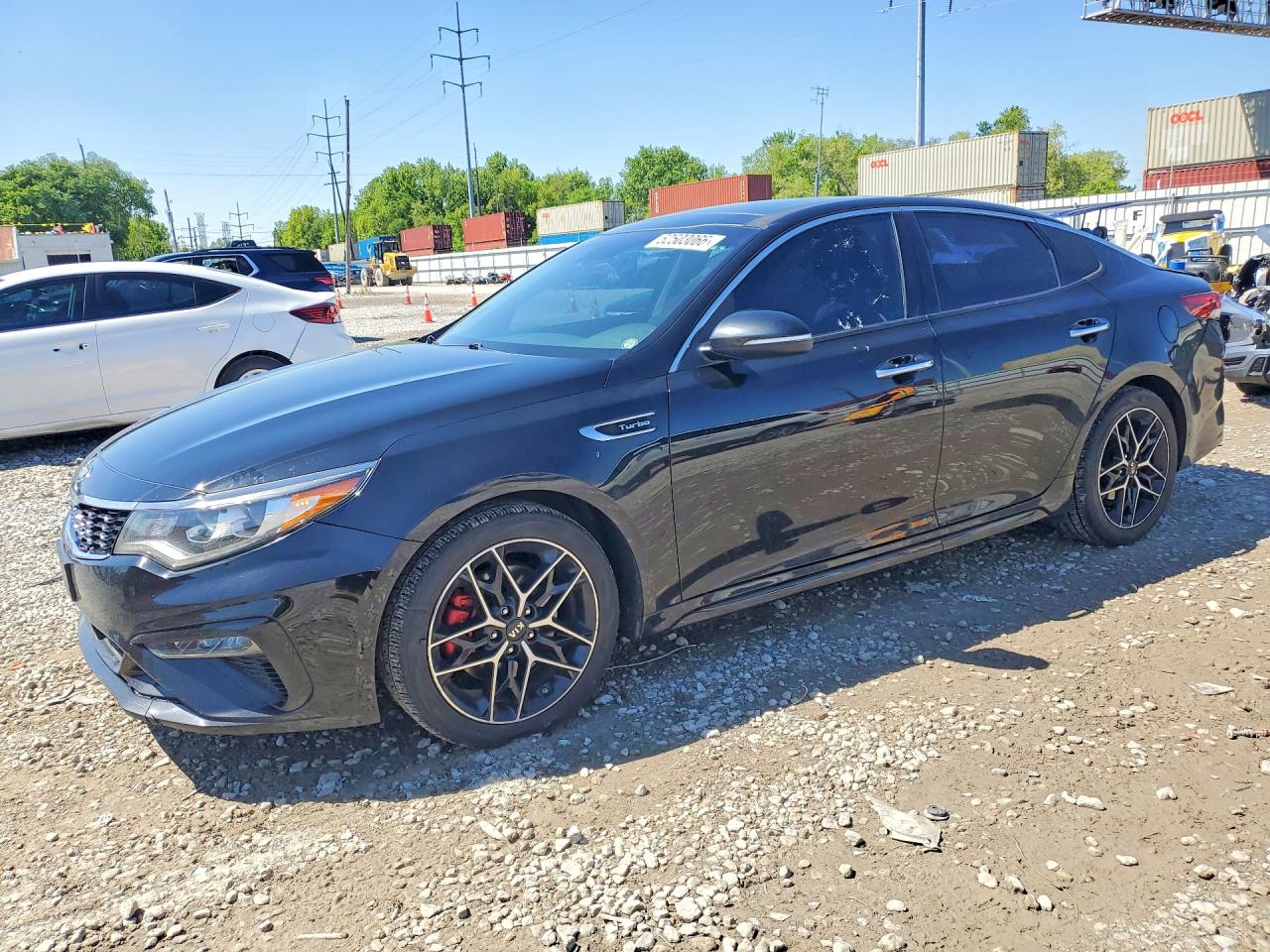 2019 Kia Optima SX, VIN 5XXGW4L24KG334552 — Rear end