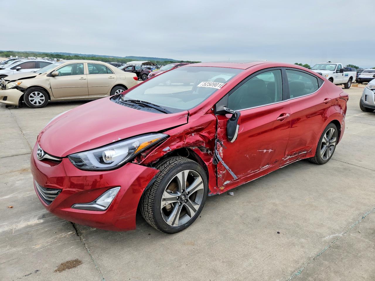2014 Hyundai Elantra Sport, VIN KMHDH4AH2EU176453 — Side