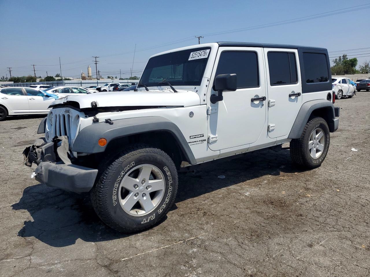 2018 Jeep Wrangler Unlimited Sport S, VIN 1C4BJWDG3JL831699 — Front end