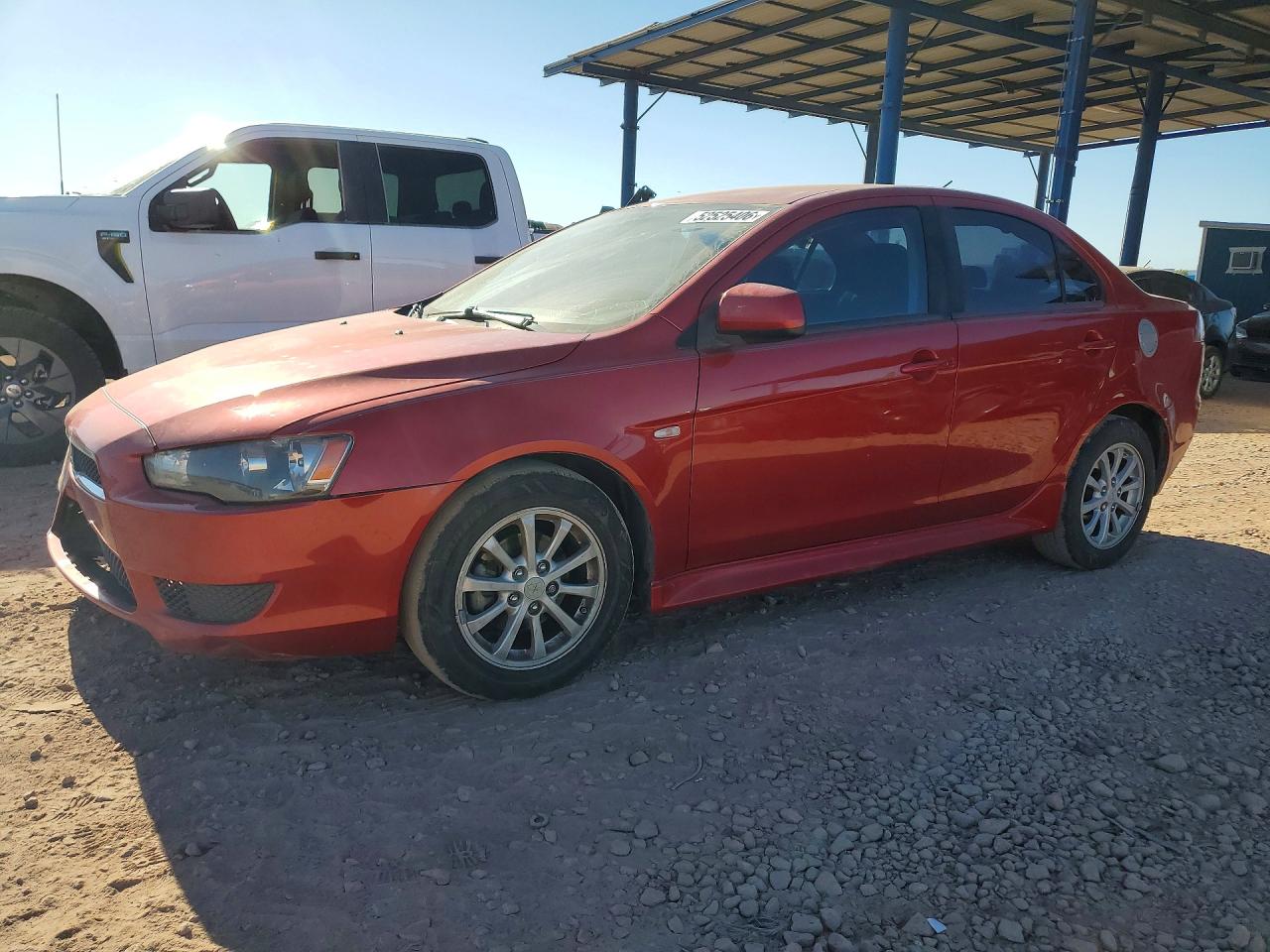 2012 Mitsubishi Lancer ES, VIN JA32U2FUXCU017127 — Front end
