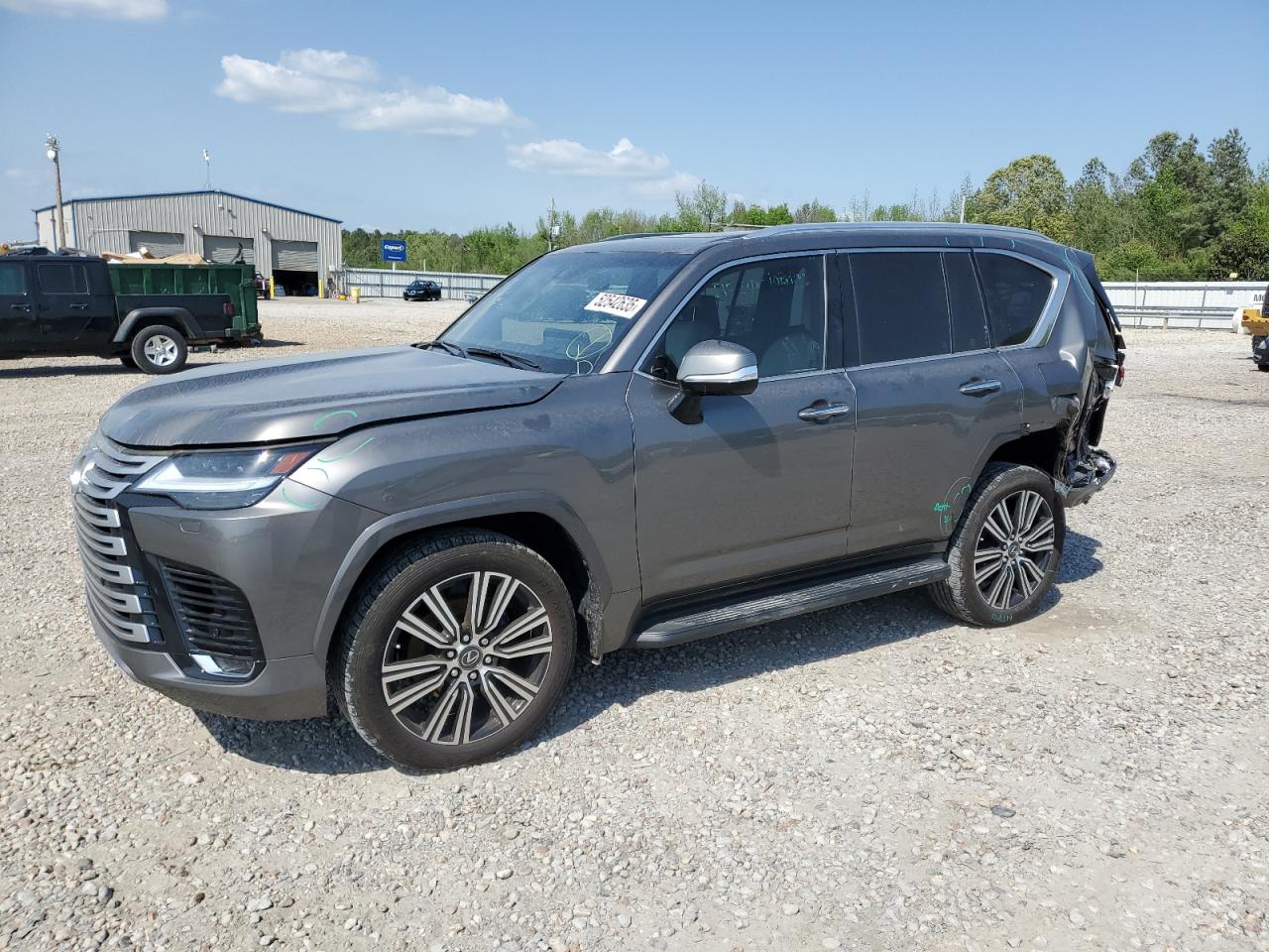 2023 Lexus LX 600 Luxury, VIN JTJGB7CXXP4033520 — Rear end