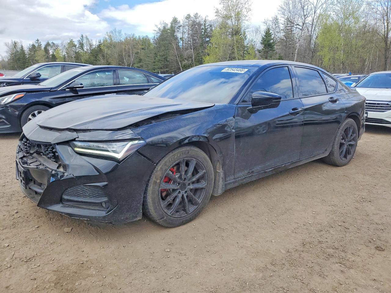 2022 Acura TLX w/A-Spec Package, VIN 19UUB6F51NA800505 — Front end