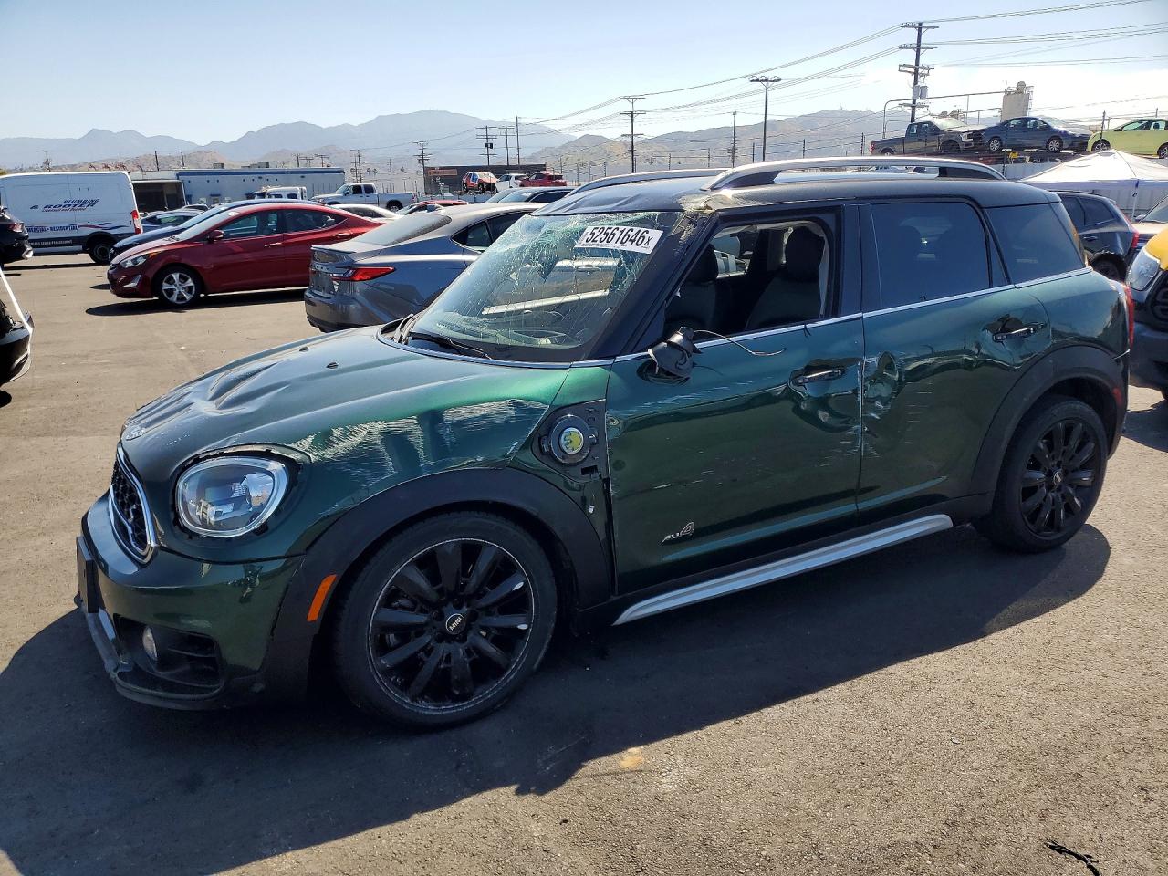 2018 MINI Countryman Cooper S E, VIN WMZYU7C4XJ3E56363 — Front end